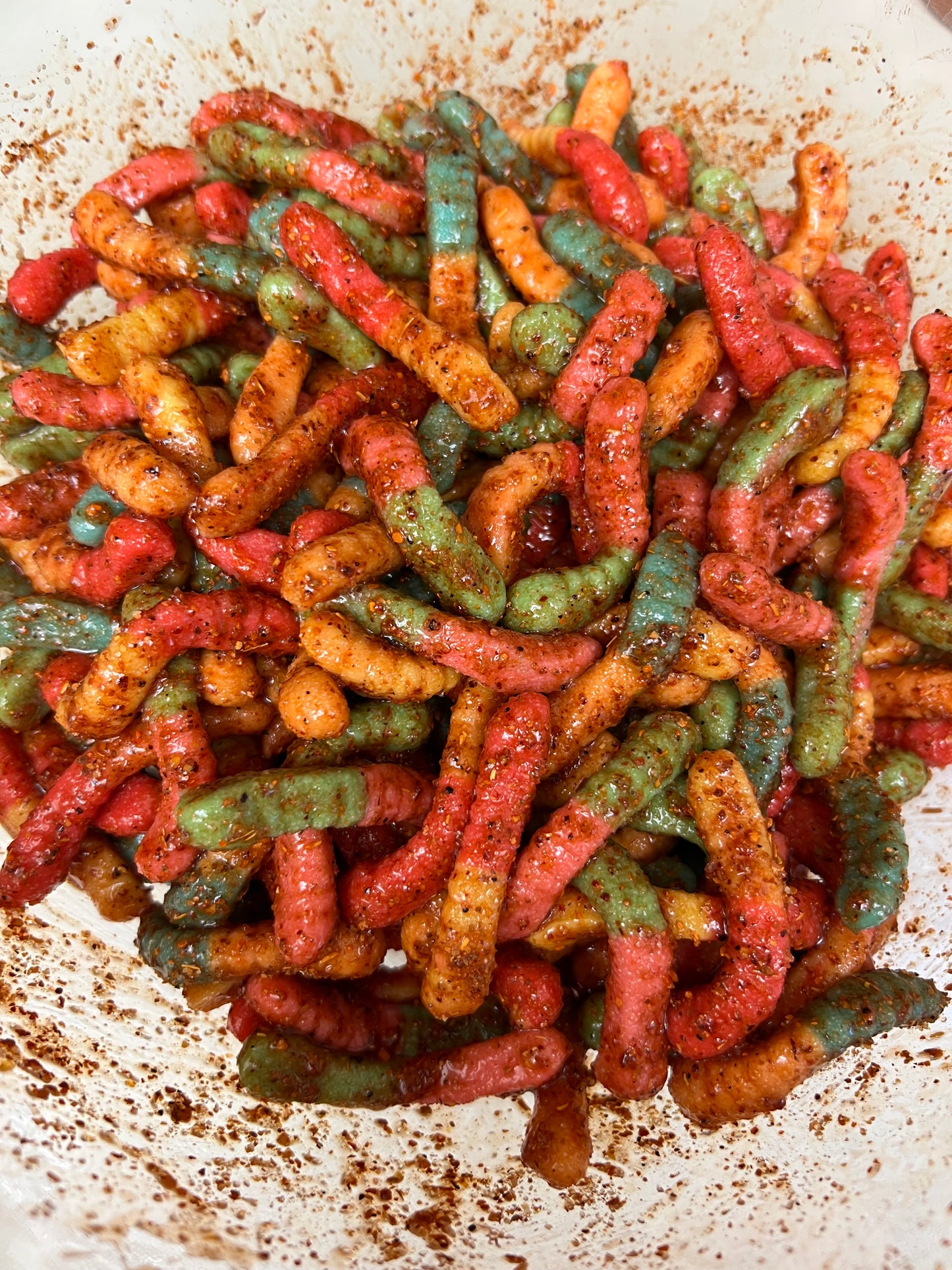 Spicy Sour Worms Mild Large